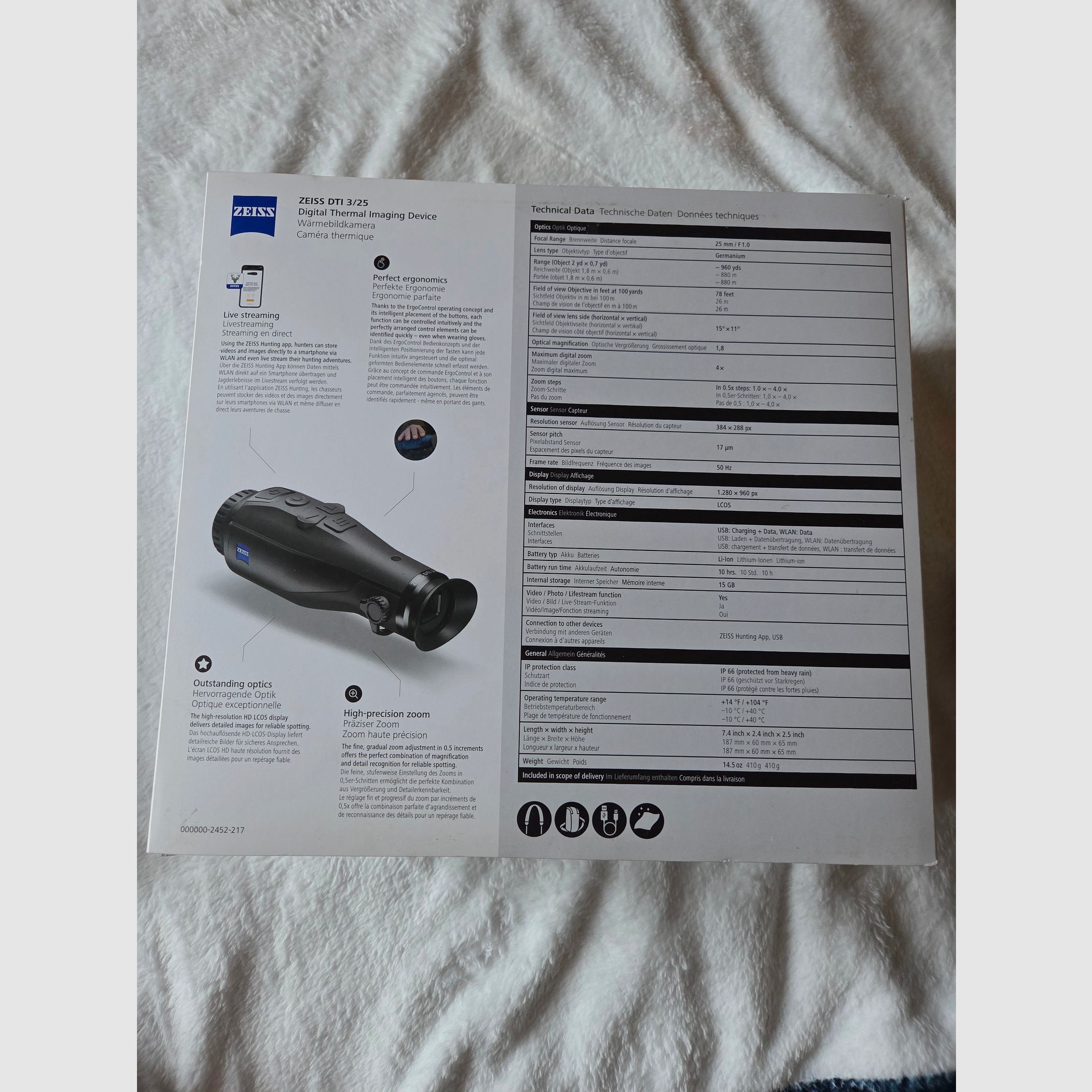 Wärmebildkamera DTI 3/25 von Zeiss