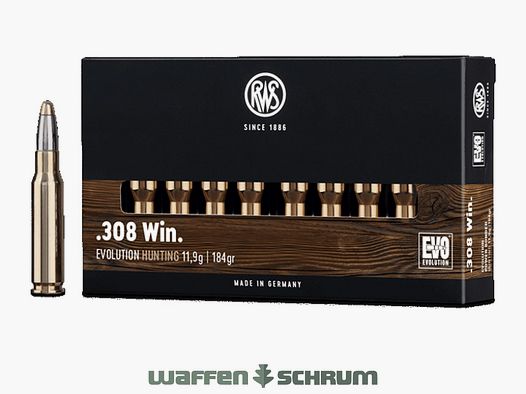 RWS EVO 11,9g - 184gr .308Win
