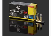 RWS Pistol Match SR .22lr KK cartuchos