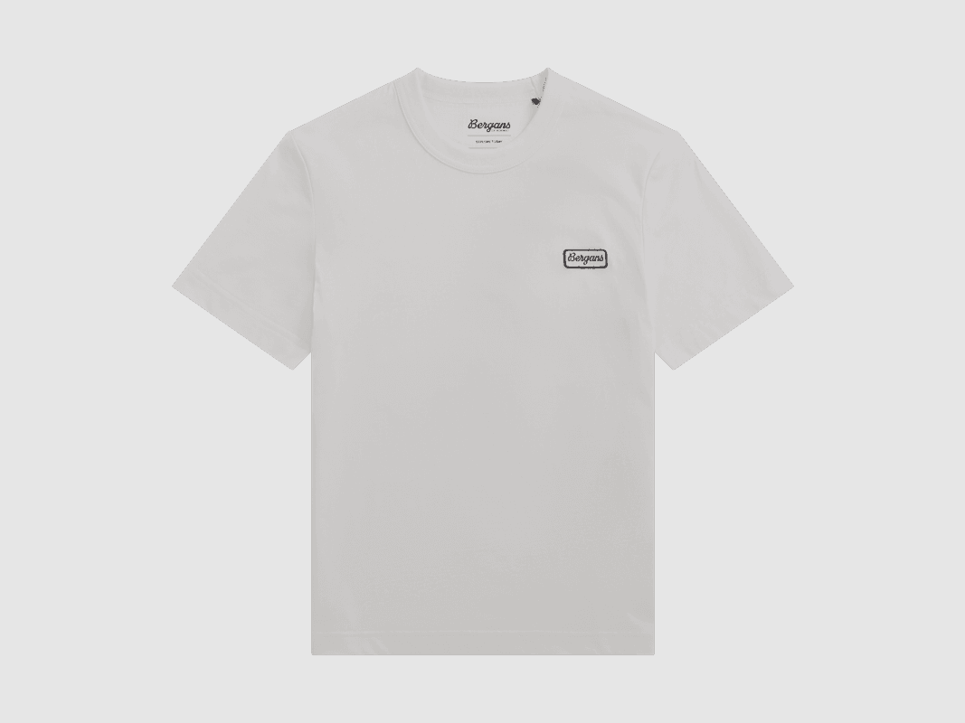 Bergans Logo Cotton Tee Women Arctic White XS