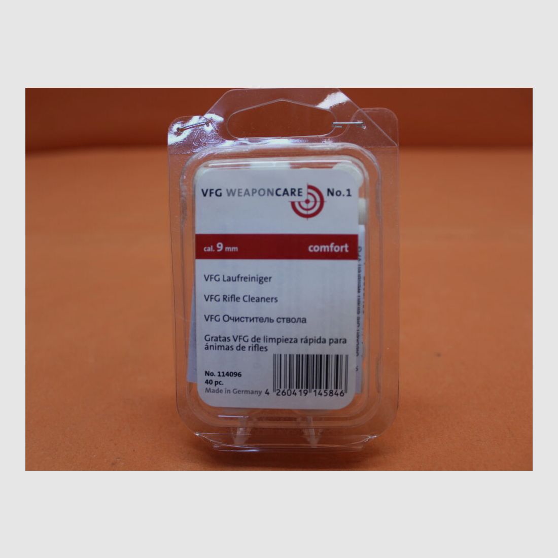VFG. VFG barrel cleaner 9.0mm (114096) 40 pcs. absorbent special felt