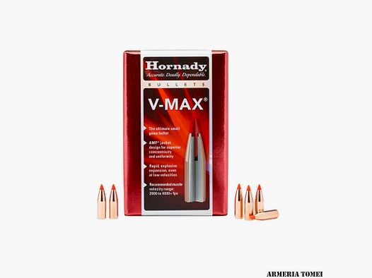 PALLE DA RICARICA – HORNADY – 22 Cal .224 50 gr V-MAX® (100pz) -22261