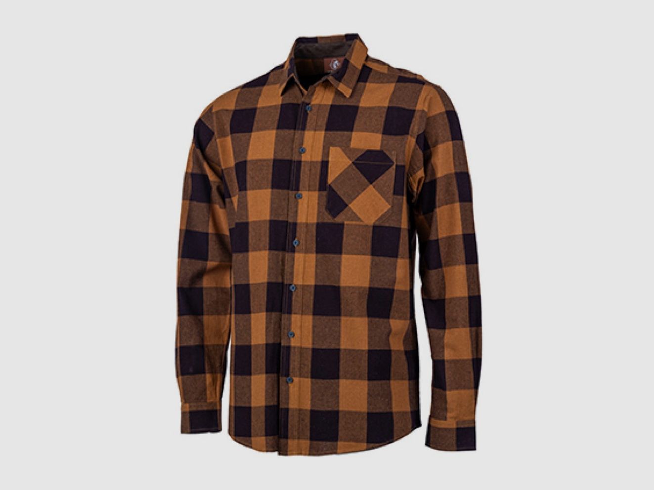 Hemd 100% Baumwolle Karos orange Somlys