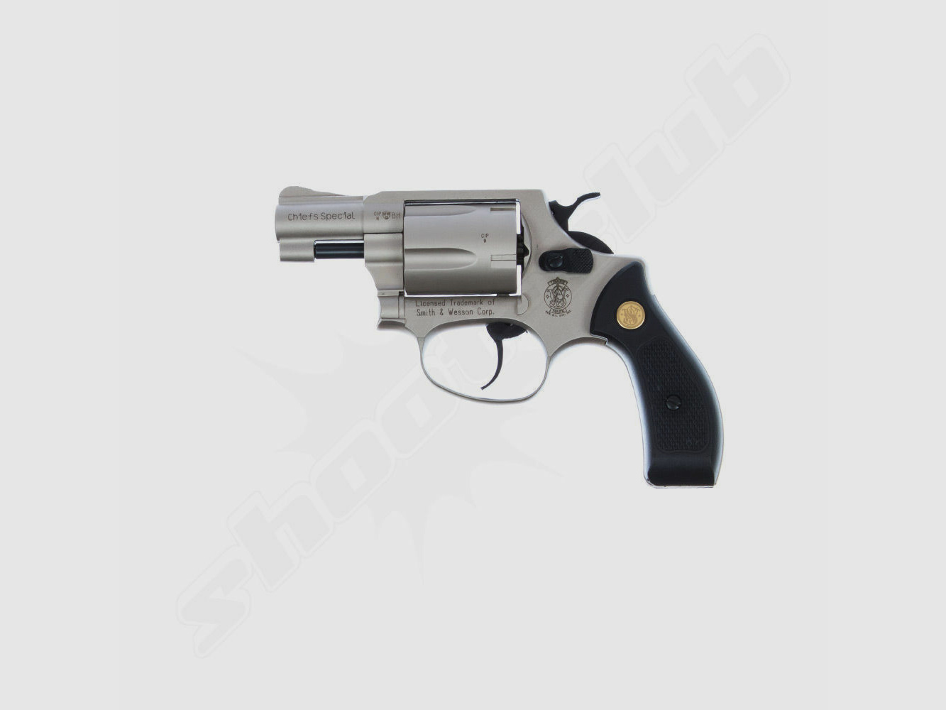 Smith & Wesson	 Chiefs Special Revolver 9mm R.K. vernickelt