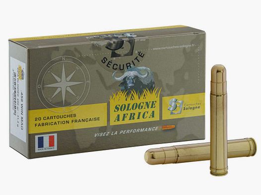 Sologne .458 Win. Mag. GPA Solid 480 gr / 31,2 g - .458 Win Mag GPA Solid 480 gr / 32.2 g