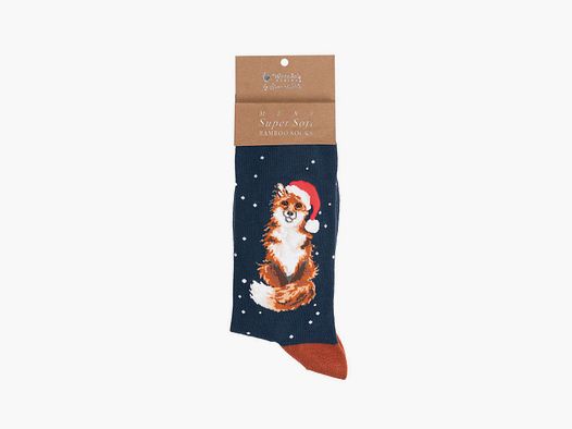 Wrendale Herren - Socken "Festive Fox"