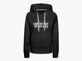 celebrate diversity - Frauen Premium Hoodie Schwarz