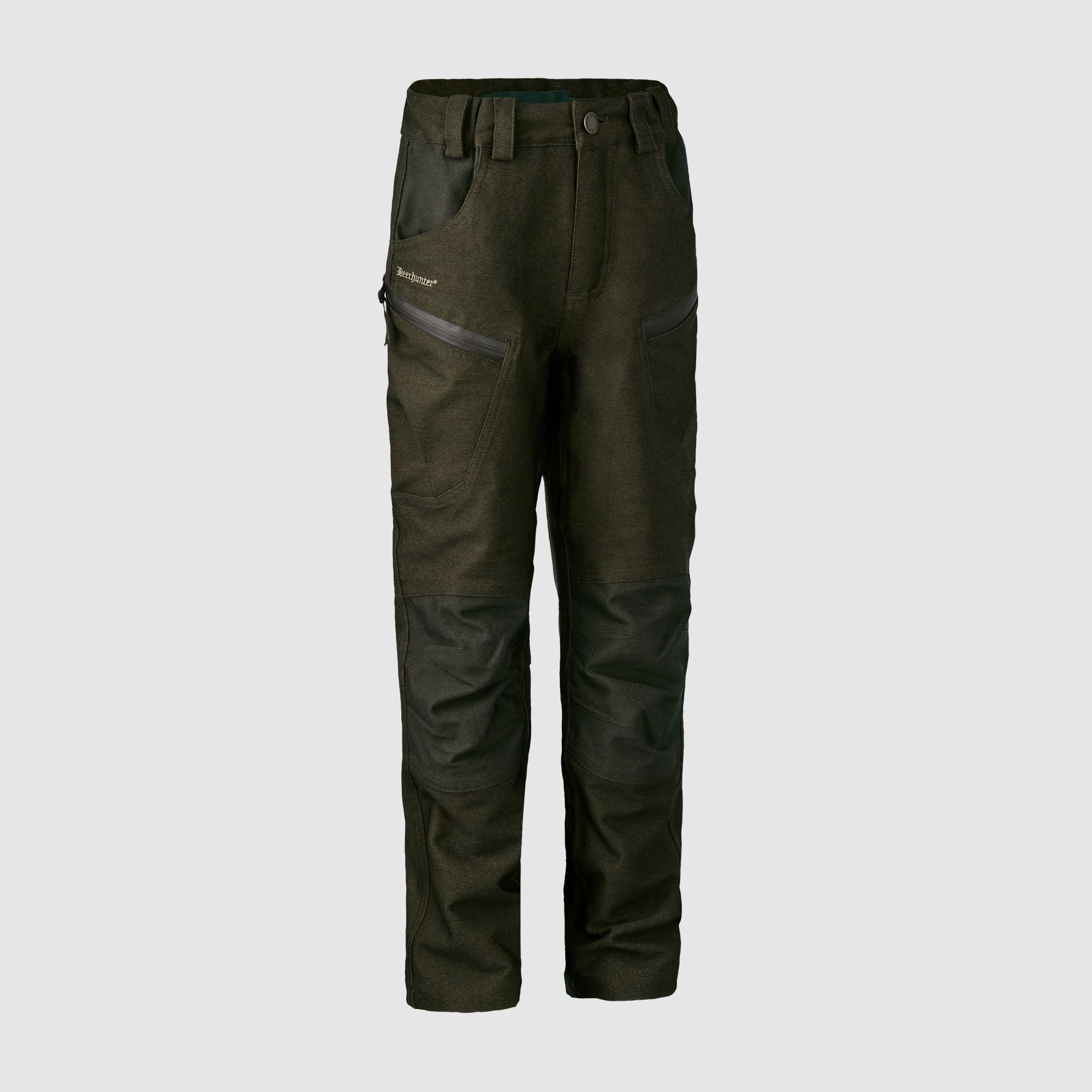 Pantaloni da caccia per ragazzi Deerhunter Olive Night melange 140