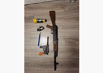Well AK 74 M aeg <0,5 Joule+ Mauser C96 Federdruck 