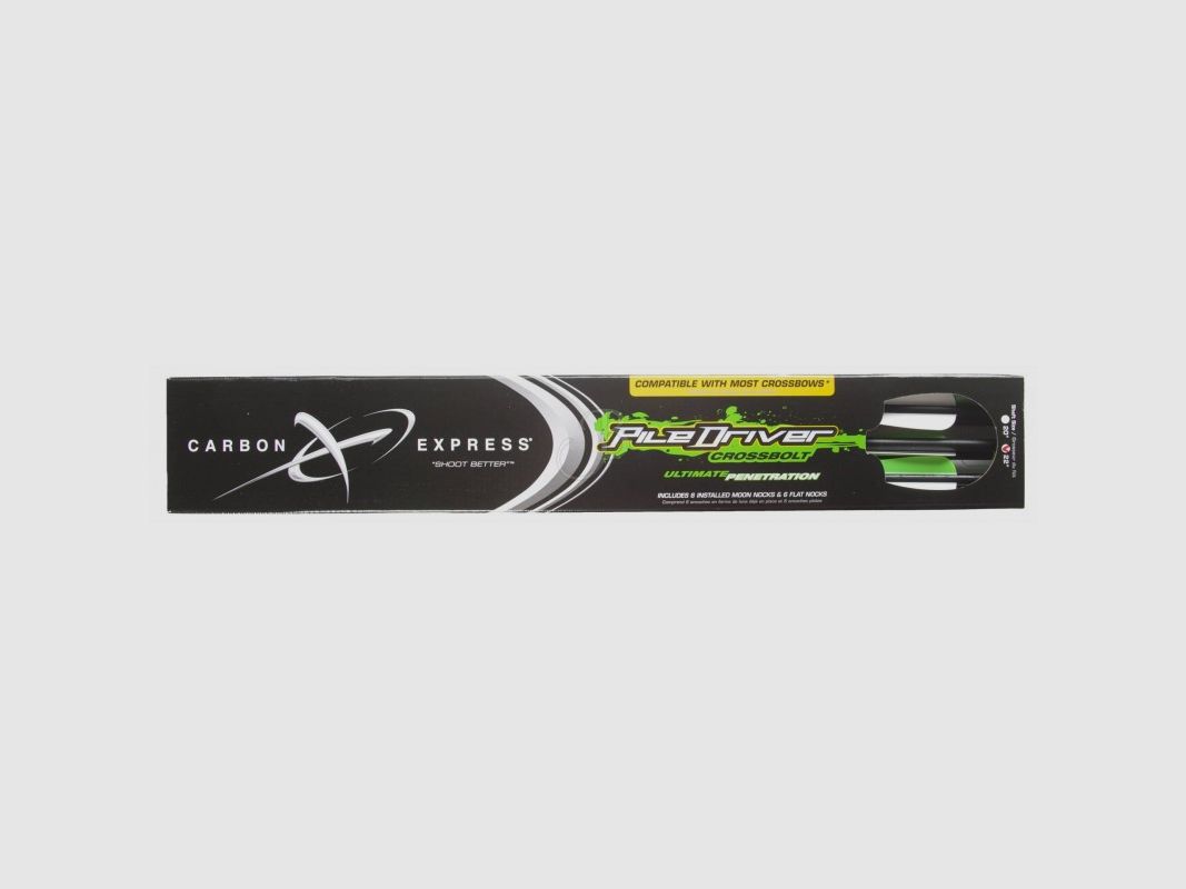 CX DARDO BALESTRA PILEDRIVER 22" MOON NOCK 6PK, Bild 1 von 3