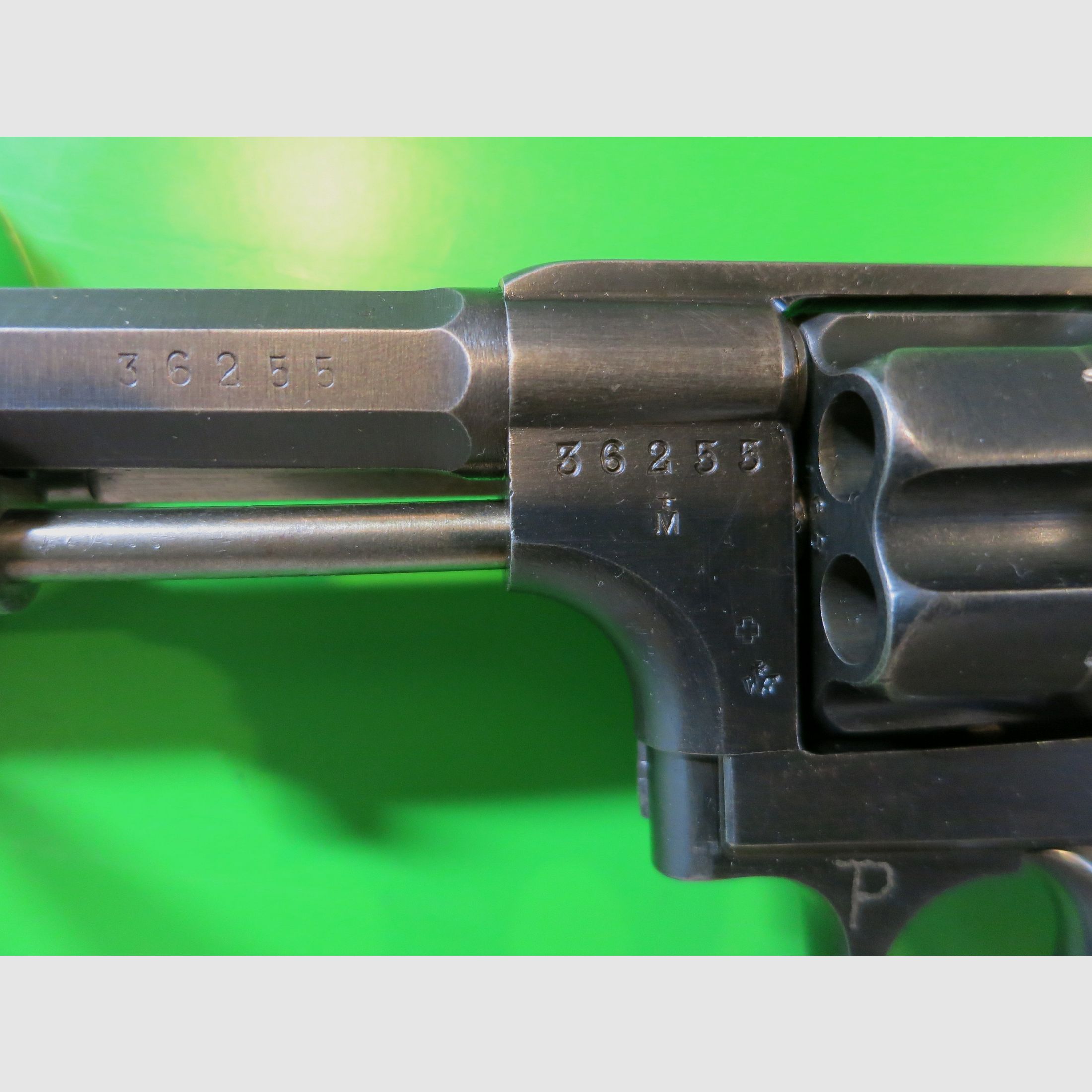 Ordonnanserevolver Zwitserland Model 1882 (Legerrevolver 82), W+F Bern, Militair-Privé #96