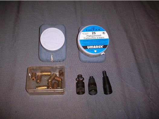 Pistols blank - irritant gas ammunition Cal. 6/9 mm & accessories!