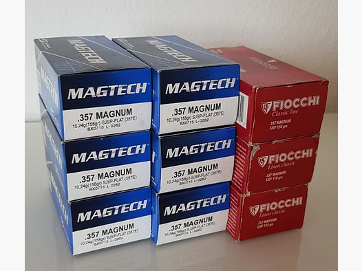 Patronenhülsen, .357Mag, Magtech und Fiocchi , 450 Stück, inklusive Versand mit Hermes
