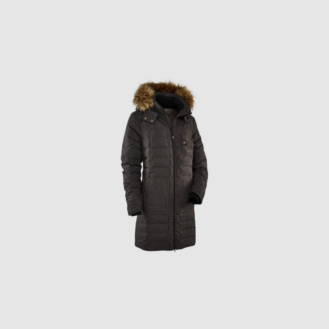 Blaser Vintage Daunen Parka Damen braun mélange