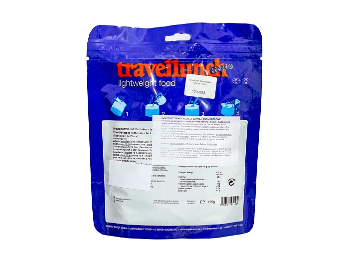 Travellunch Alimento liofilizado Patatas salteadas con jamón, cebolla tostada y hierbas 125 g para 1 persona 51158L, imagen 3 de 6