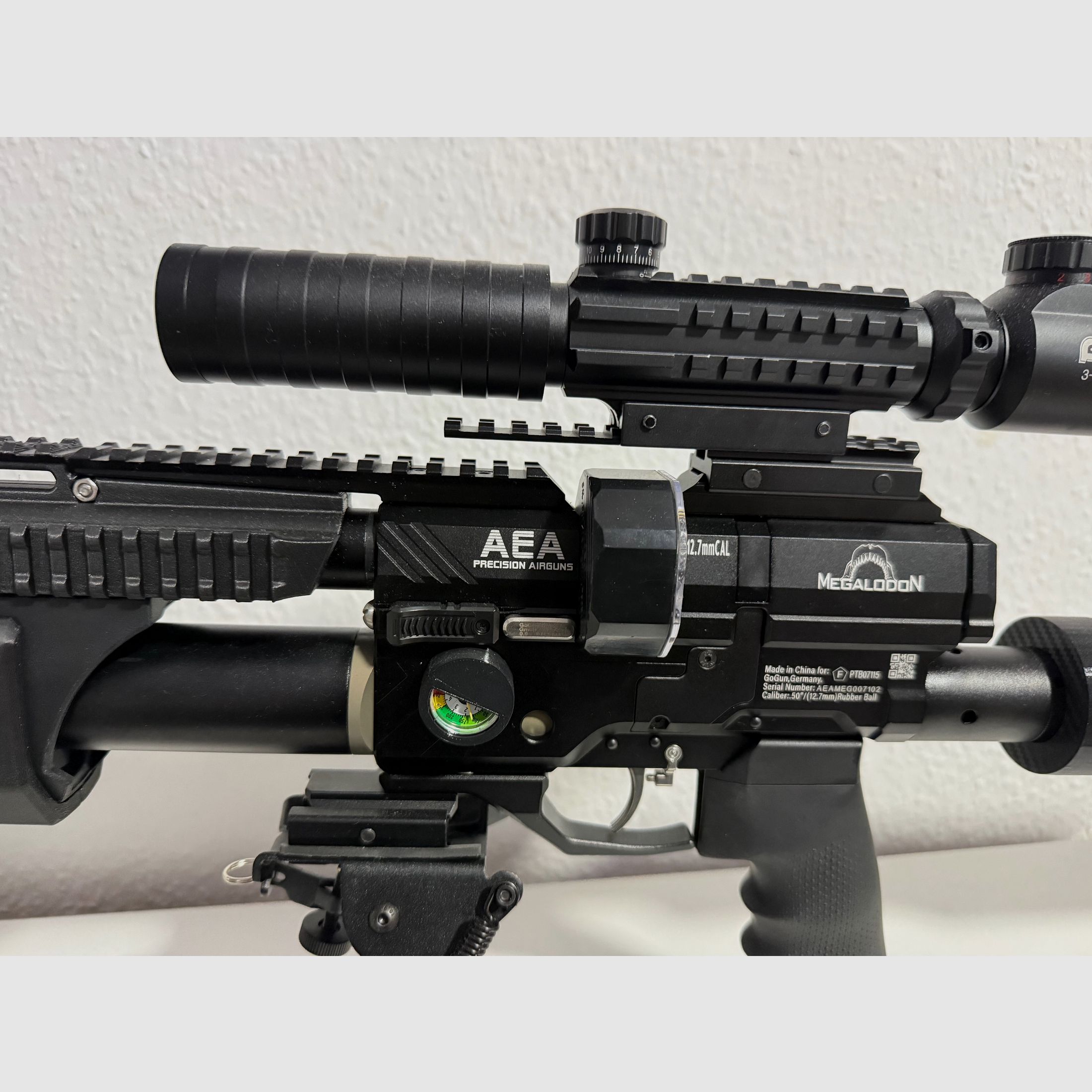 AEA Airgun Megalodon Cal. 5,0. 12,7mm Ware neuwertig Mit viel Zubehör 