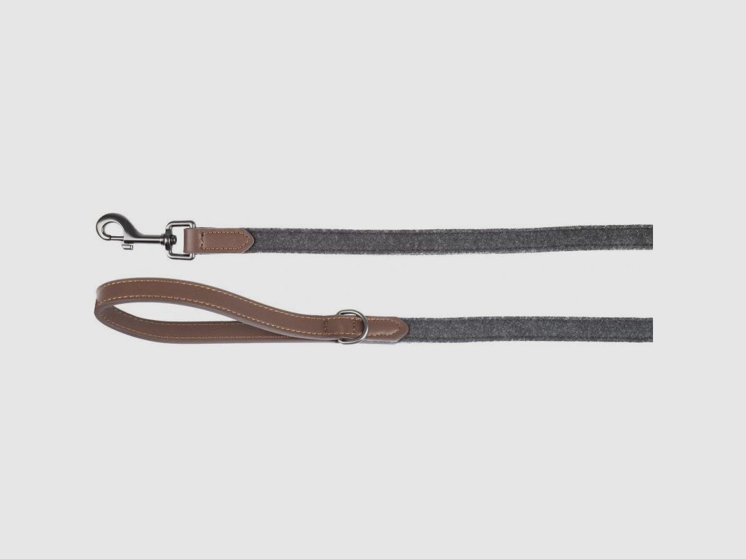 Flamingo Hundeleine Yura Schwarz/Braun 130 cm 25mm