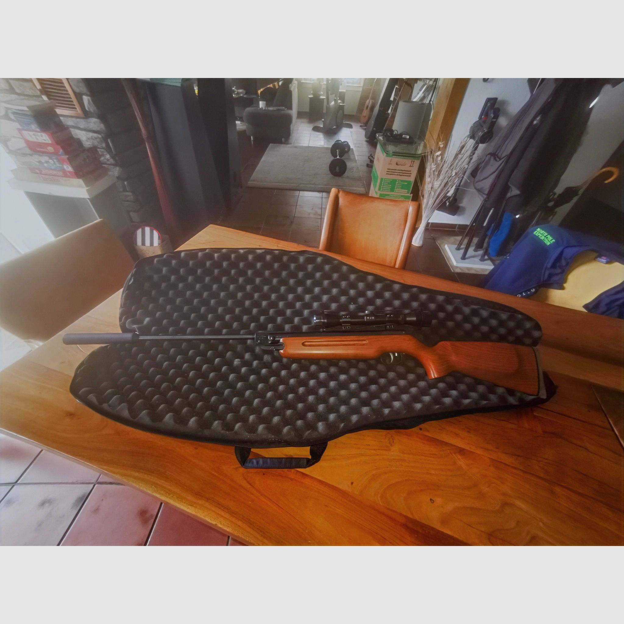  Weihrauch Luftdruckwaffe HW 35K mit Schalldämpfer