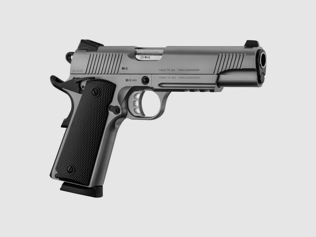Pistola Tisas ZIG PC 1911 inox 5″ cal 45 ACP, immagine 5 di 10