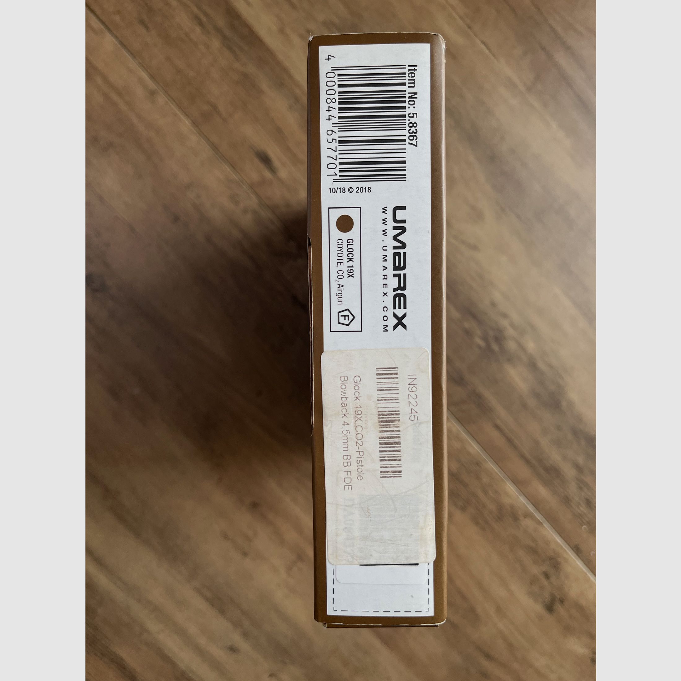 Glock 19X CO2 luchtpistool kal. 4,5mm BB blowback coyote tan