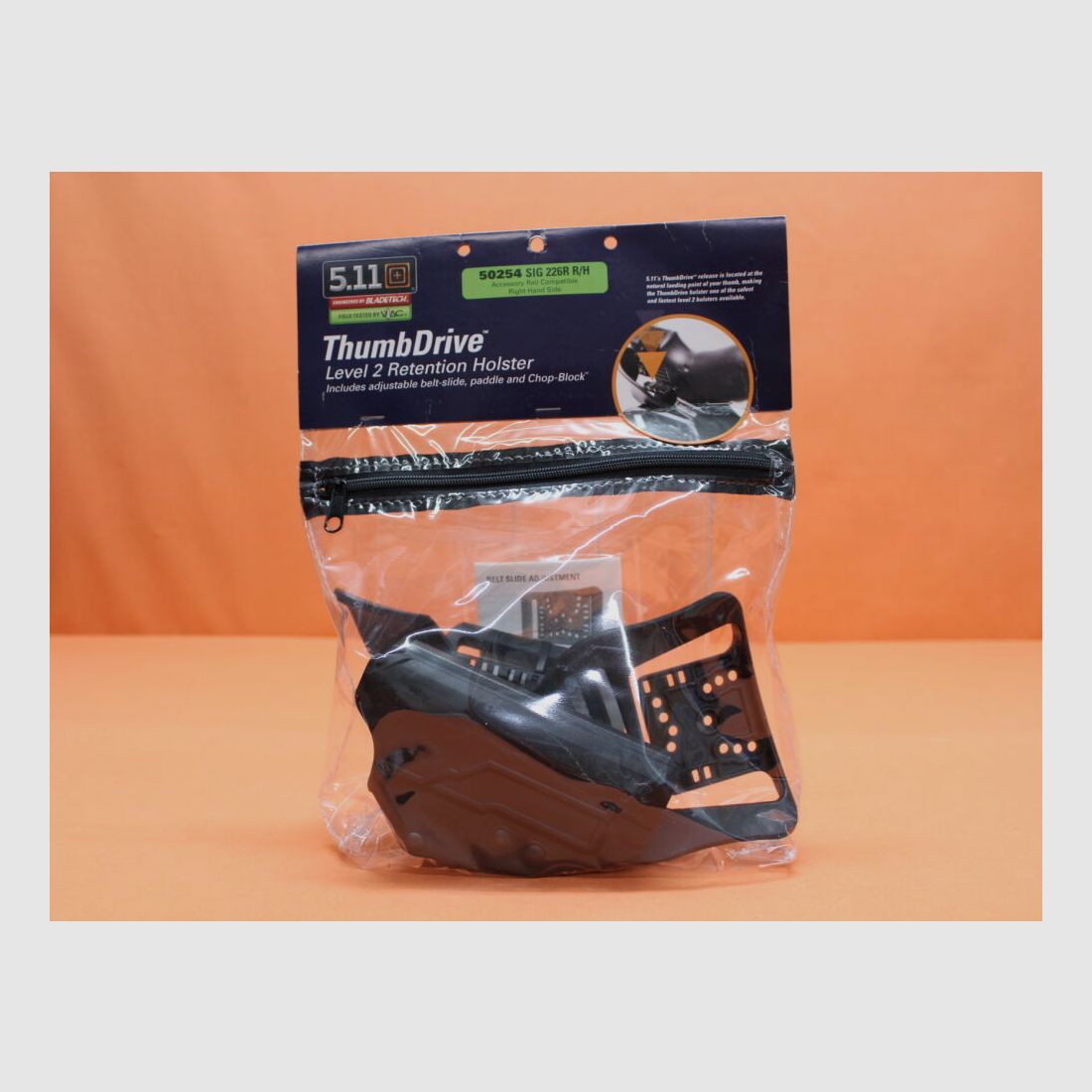 5.11 5.11 ThumbDrive Holster (50254) 019 Black: SIG Sauer P226R (mit Rail/ Zubehörschiene) rechtshand schwarz - NICHT geeignet für neue X-LINE!