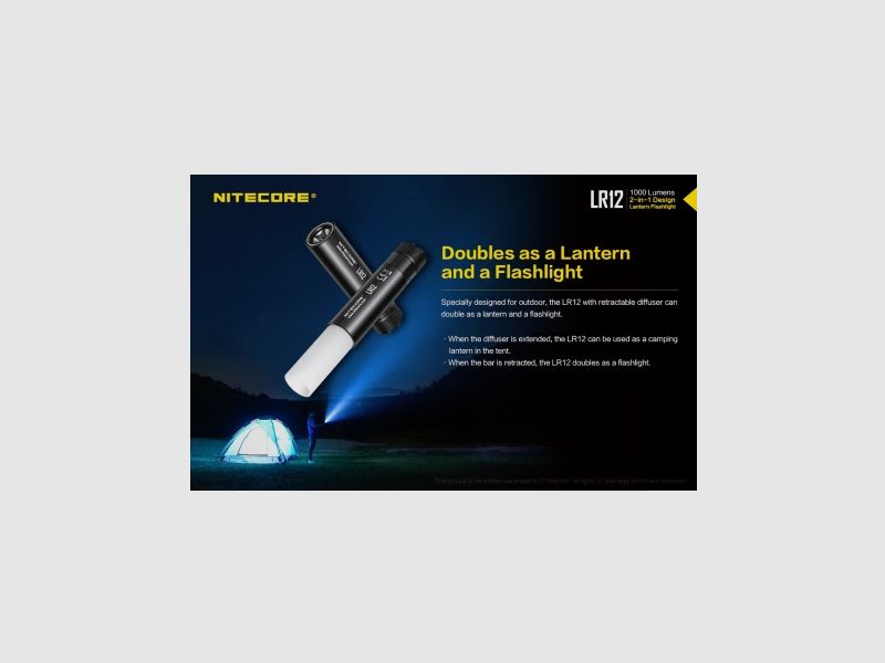 Latarka Nitecore LR12 1000 Lumenów, zdjęcie 5 z 19