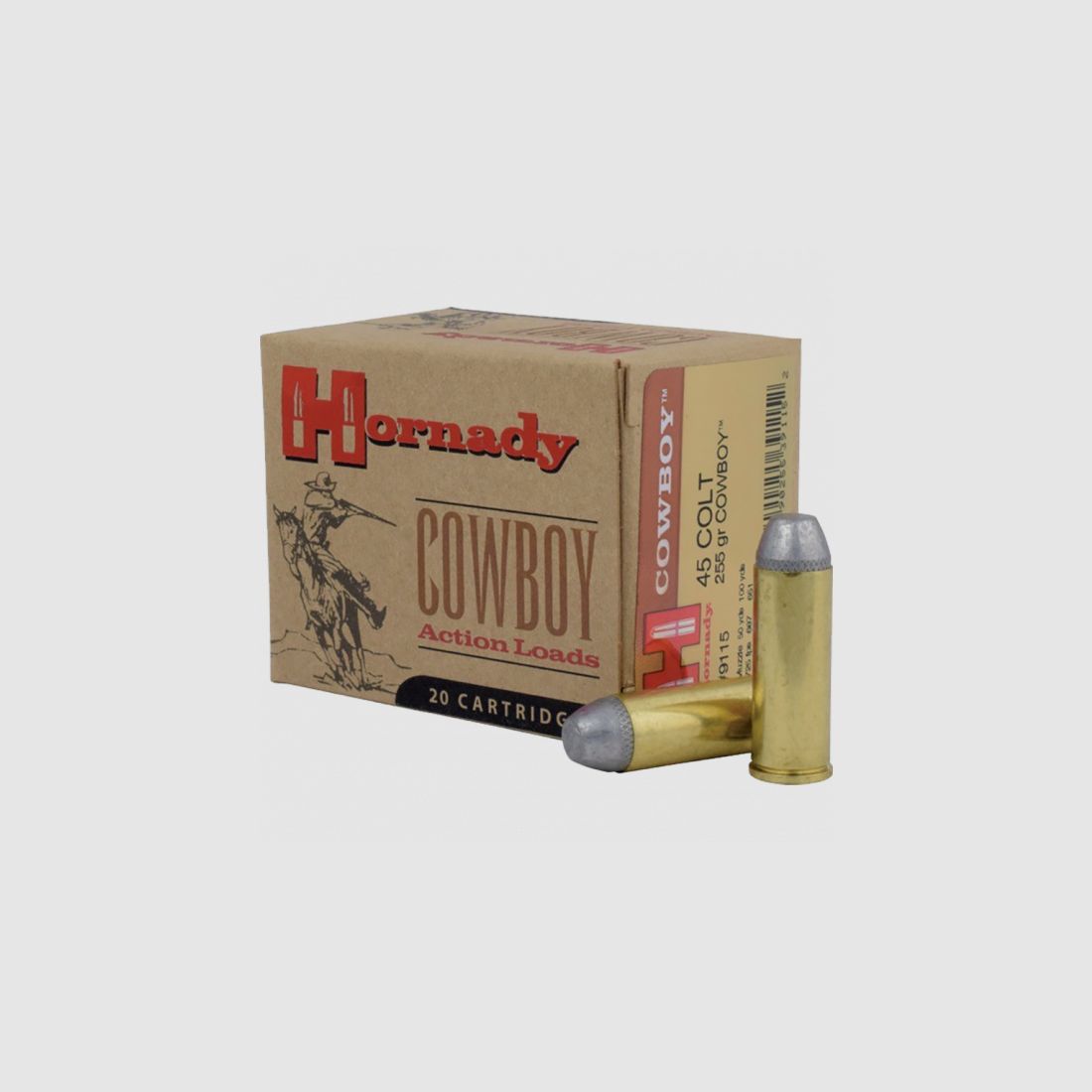 Hornady Custom .45 Colt LFN 255 grs Revolverpatronen