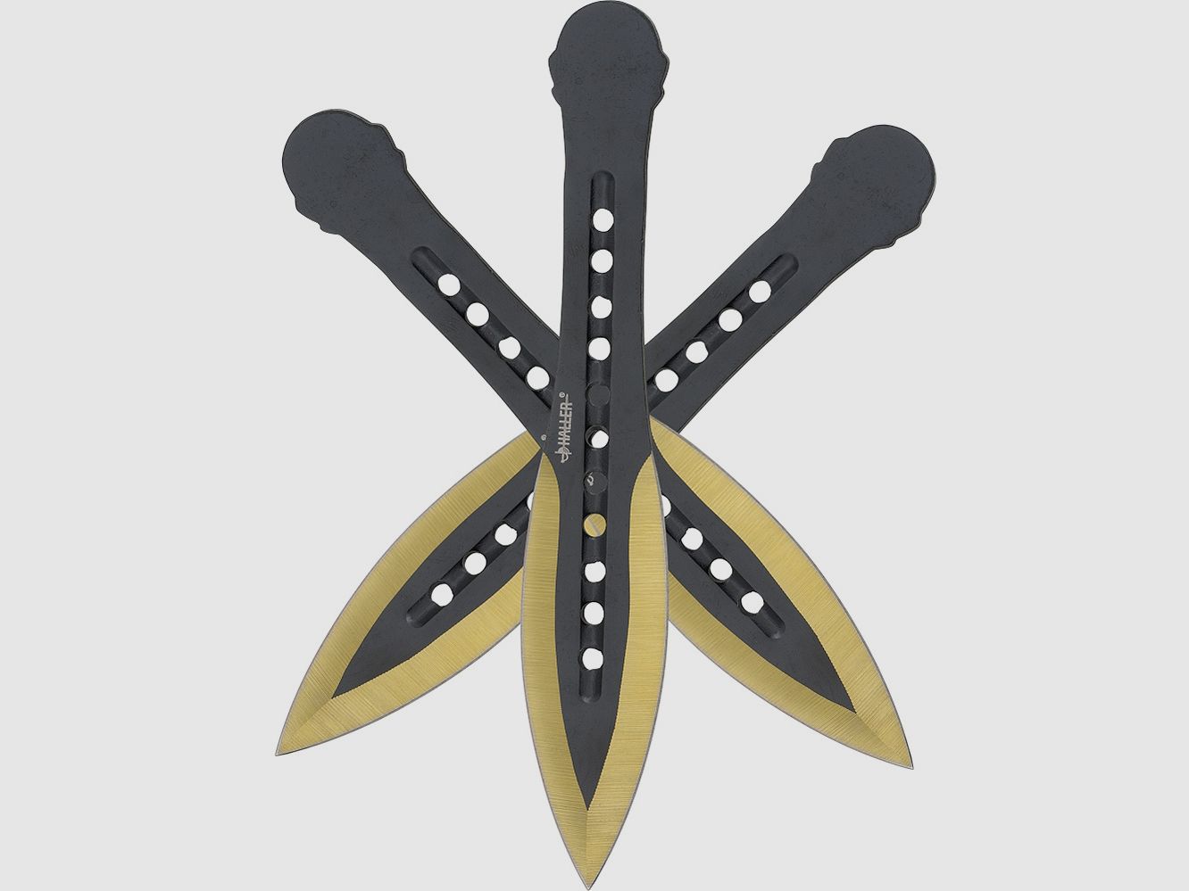 Wurfmesserset 3 tlg. mit Nylonscheide