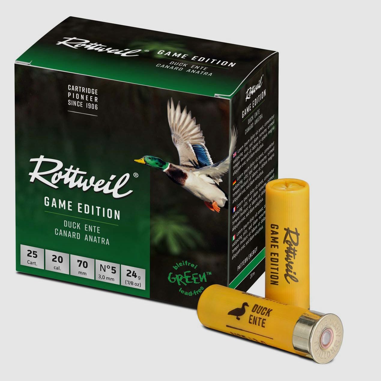 Rottweil 20/70 Game Edition Ente Steel 3,0mm - 24g