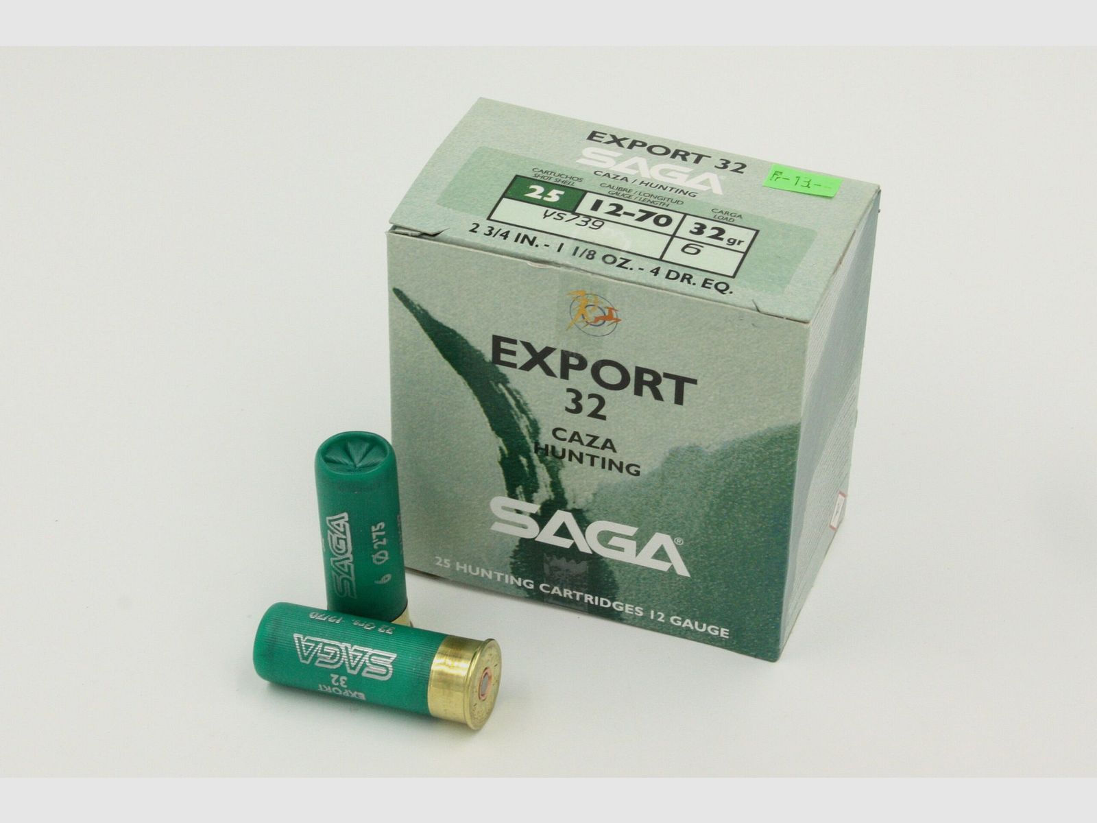 SAGA 12/70 hagel Export 32, hagel nr. 5 / 2,75 mm, 32 gr., 25 stuks