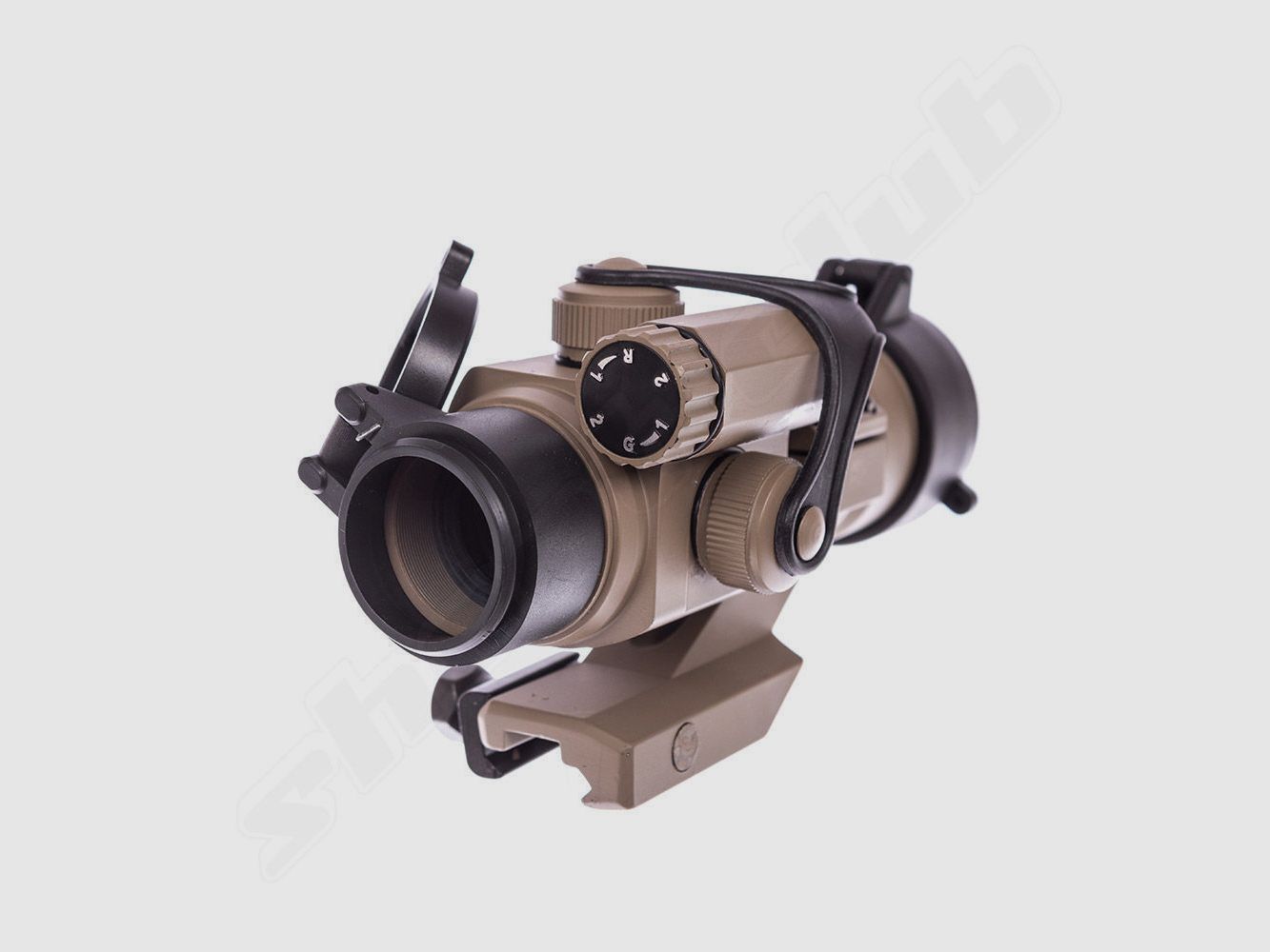 AIM-O M2 Airsoft Red Dot Sight inkl. Cantilever Mount - Desert