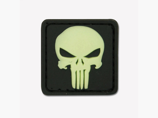 Jackets To Go 3D-Patch Punisher Skull nachleuchtend