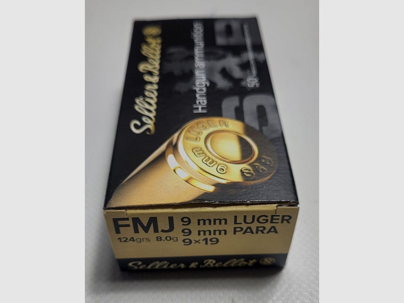 Sellier&Bellot 9mm Luger VM 124gr 1000 colpi da 50 pezzi ciascuno
