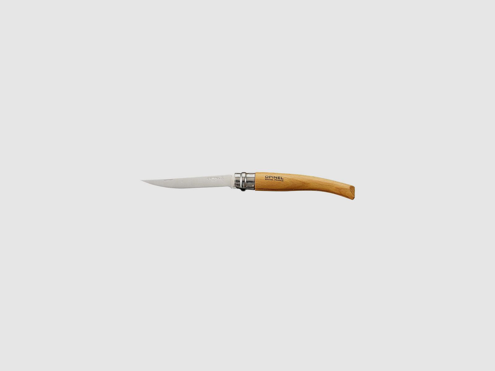 Opinel 10 Filetiermesser Klinge Edelstahl Buchenholzgriff