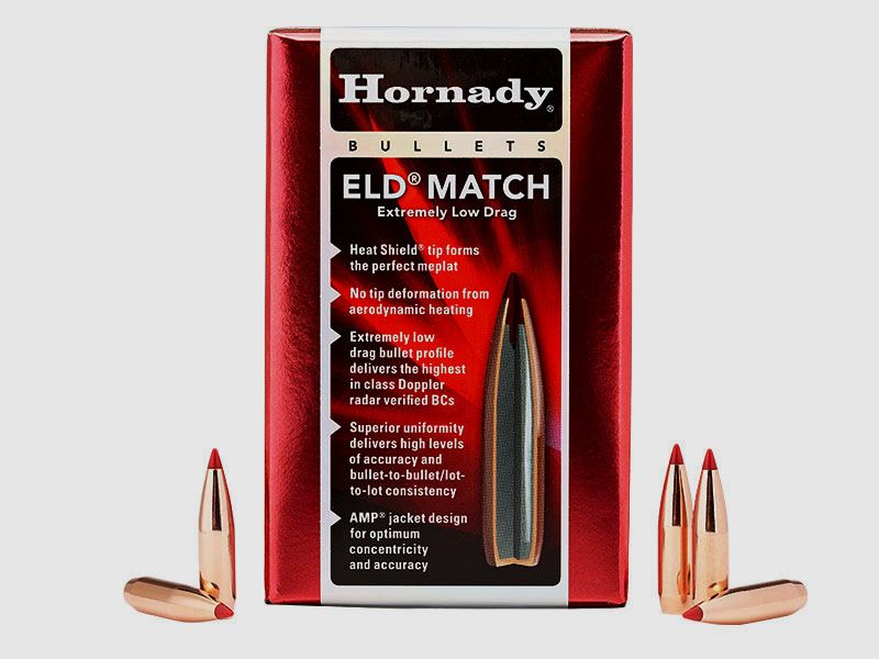 Hornady ELD-Match Geschosse 1 Packung .30 mit 168 grs (100 Stück á 0,619 €*)