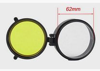 Lens beschermkap voor richtkijker met filter, Flip Up Lens Protector, 62mm diameter