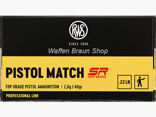 RWS .22 l.r. PISTOLE MATCH SR* 50 pièces