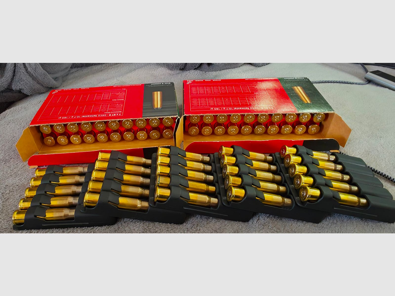 Cases 7x57R (Gecko) 20 pieces