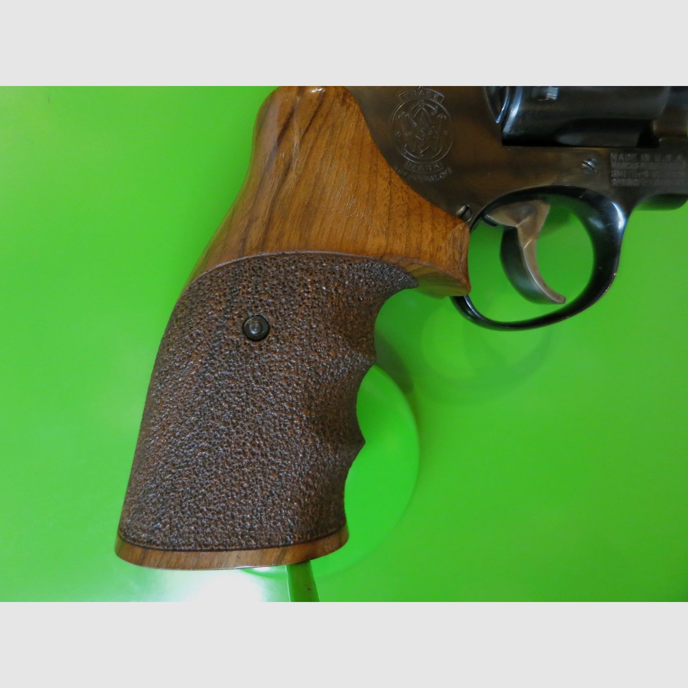 Revólver deportivo, revólver de tiro Smith & Wesson modelo 17-3 Masterpiece "Target", .22lr + empuñadura deportiva #69-