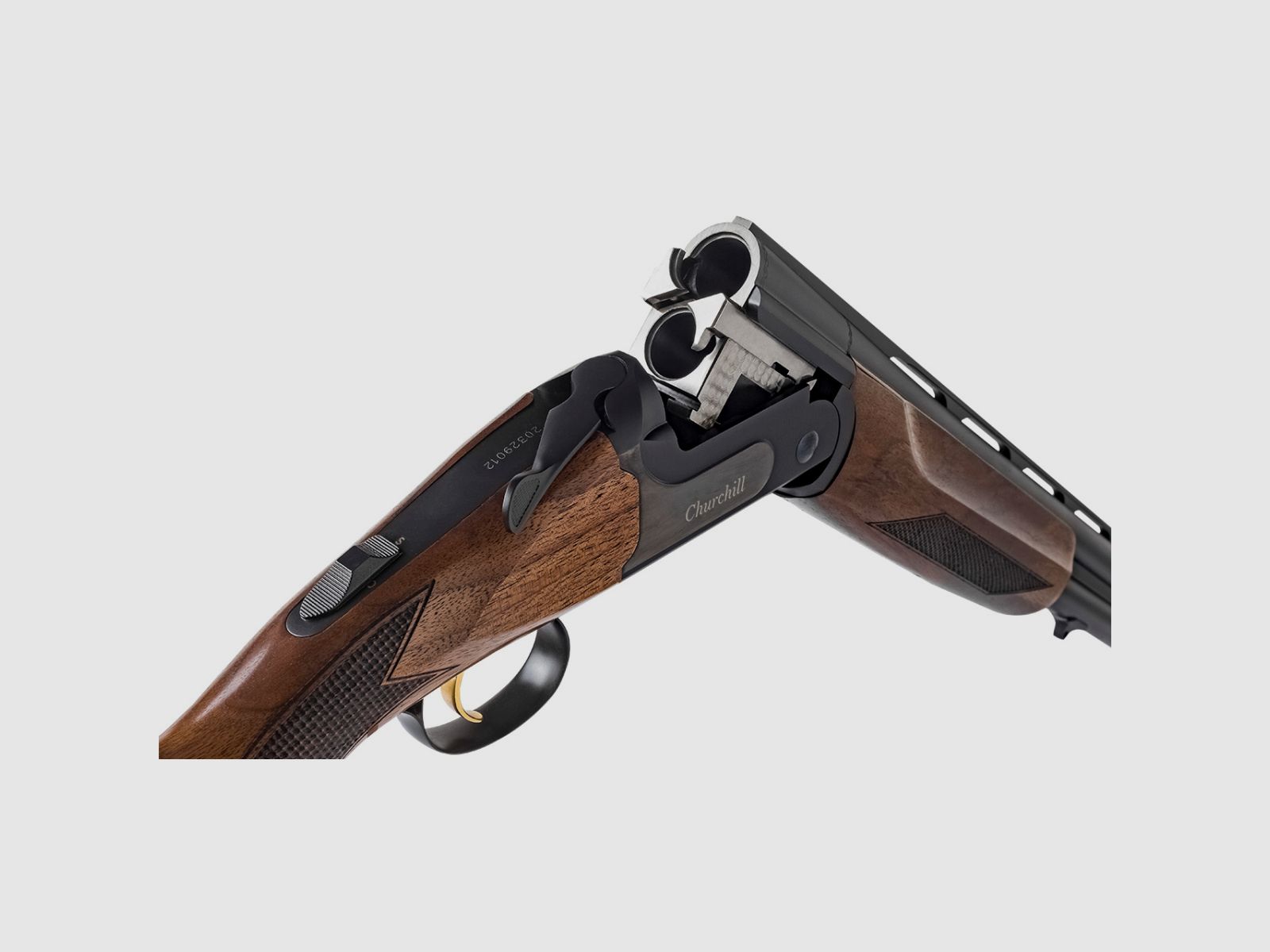 AKKAR Silah BDF Churchill 206E LADY Chasse Noir Éjecteur 12/76 Mag.