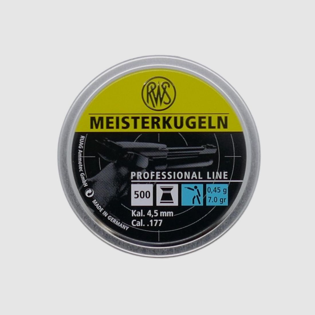 RWS Meisterkugeln Lupi 0,45 4,48mm munizioni Diabolo