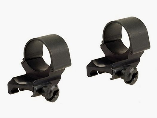 Anneaux Weaver Top-Mount Weaver-Style (2 prolongés) noir mat 25,4mm de hauteur, BH 8,43mm