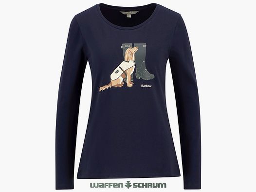 Barbour T-shirt à manches longues Hedley Navy