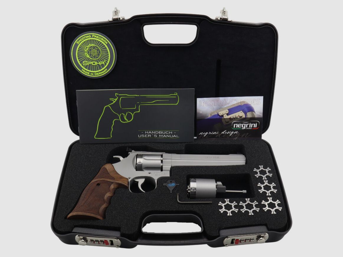 SPOHR L562 Standard 6.0 Stainless 6" Revolver mit Wechseltrommel 9mm Made in Germany, Bild 9 von 10