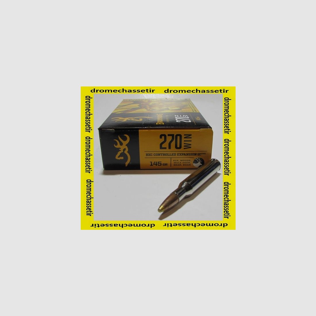 Box mit 20 Patronen .270 Winchester, Browning BXC 145 grains