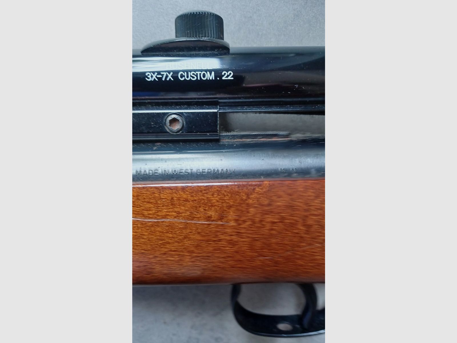 DIANA fucile ad aria compressa modello 35, anno 08/1982, cannocchiale Bushnell 3X-7X Custom.22