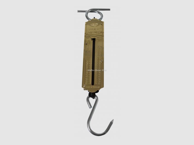 Taschen-Wildwaage Leichtmetall-Federwaage mit Handgriff und Haken Wiegebereich bis 25 kg Teilung 0,5