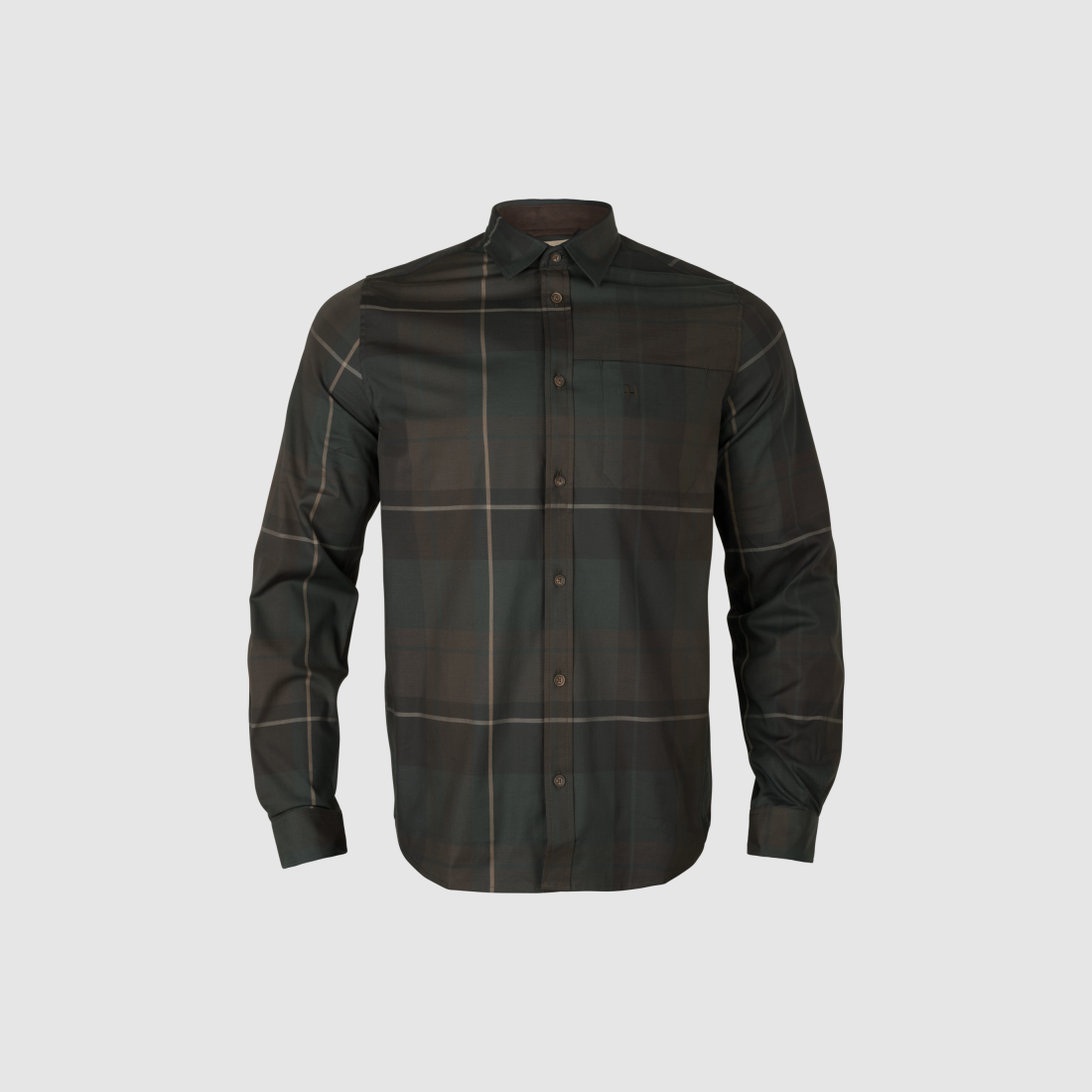 Härkila Akse long-sleeved shirt Shadow Brown Check (107238009), image 1 of 9