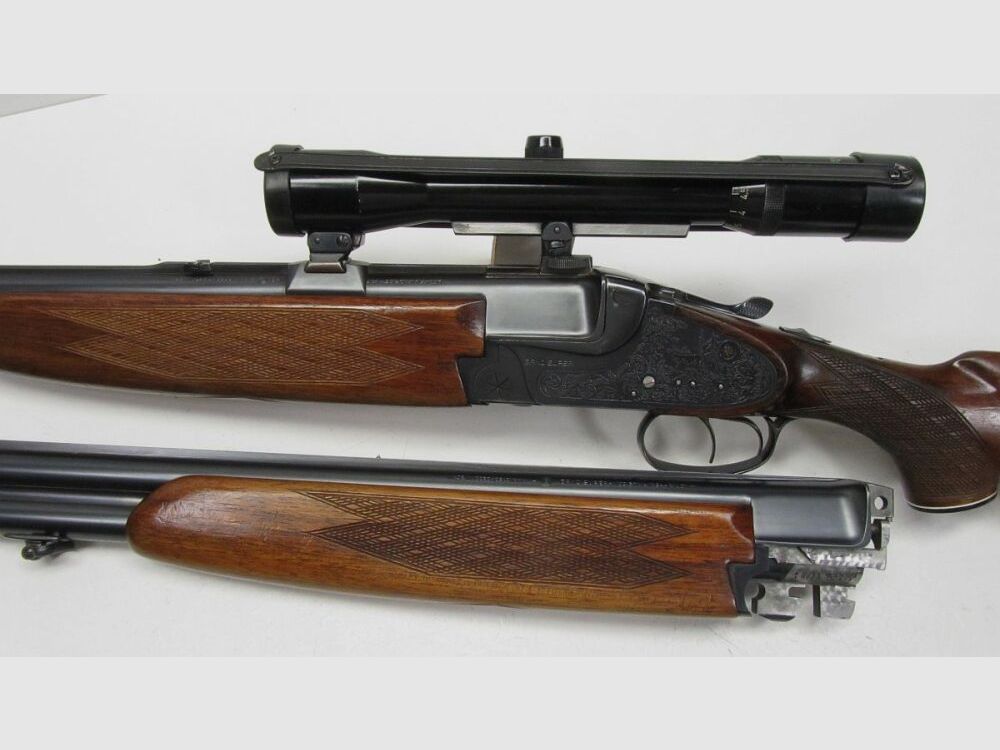 BBF side lock combination rifle Brünner BRNO SUPER, 7x65R & 12/70, ZFR S&B 12/70;7x65R