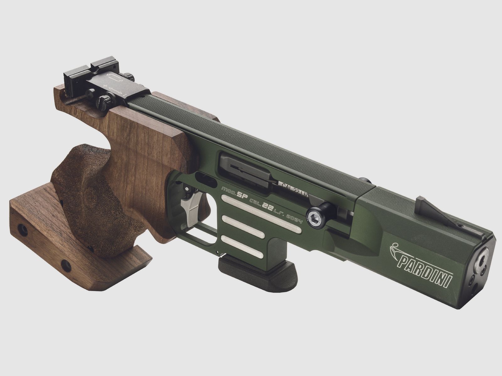 Pardini Rapid Fire HighTec grün, Kaliber .22lr || Pistole